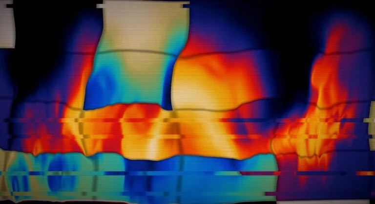 Linhas Abstratas Coloridas Onduladas Com Efeito De Glitch dYk6J3fZPIM
